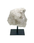 Clear Quartz, cluster on metal stand